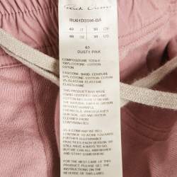 Pre Owned Rick Owens Pink Cotton Knit Mastodon Cargo Pants M