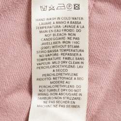 Pre Owned Rick Owens Pink Cotton Knit Mastodon Cargo Pants M