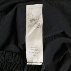 Rick Owens Black Cotton Drop-Crotch Pants M
