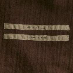 Pre Owned سويت شيرت ريك أوينز قطرات قطن بنفسجي بتصميم بيتر ممزق مقاس صغير (سمول)