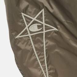 Pre Owned Rick Owens x Champion Grey Embroidered Nylon Shorts L