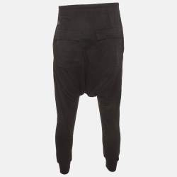 Pre Owned Rick Owens x Champion Black Cotton Drawstring Prisoner Sweatpants M