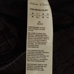 Pre Owned Rick Owens x Champion Black Cotton Drawstring Prisoner Sweatpants M