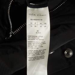 Pre Owned Rick Owens Black Synthetic Reversible Jacket XXL