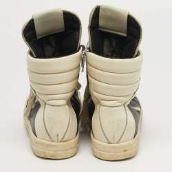 Pre Owned حذاء رياضي ريك أوينز جيو باسكت جلد أسود مقاس 41