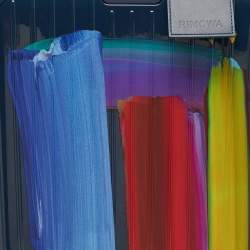 Pre Owned حقيبة سفر ريموا x بتوليمي مان زرقاء منتصف الليل بولي كربونات كابينة الأساسية