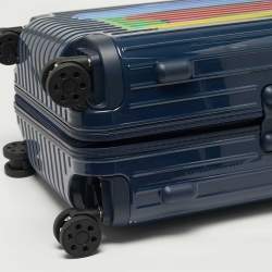 Pre Owned حقيبة سفر ريموا x بتوليمي مان زرقاء منتصف الليل بولي كربونات كابينة الأساسية