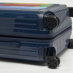 Pre Owned حقيبة سفر ريموا x بتوليمي مان زرقاء منتصف الليل بولي كربونات كابينة الأساسية