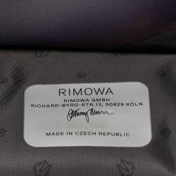 Pre Owned حقيبة سفر ريموا x بتوليمي مان زرقاء منتصف الليل بولي كربونات كابينة الأساسية