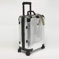 Pre Owned حقيبة سفر ريموا x مونكلير فضية من الألومنيوم العاكس كابينة