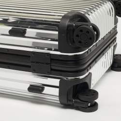 Pre Owned حقيبة سفر ريموا x مونكلير فضية من الألومنيوم العاكس كابينة