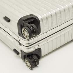 Pre Owned Rimowa x Fendi Grey FF Aluminium Trolley Cabin Suitcase