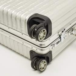 Pre Owned Rimowa x Fendi Grey FF Aluminium Trolley Cabin Suitcase