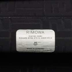 Pre Owned Rimowa x Fendi Grey FF Aluminium Trolley Cabin Suitcase
