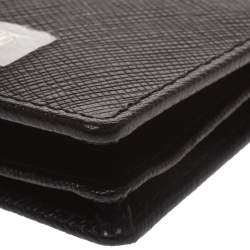 Pre Owned Roberto Cavalli Black Leather Card Holder