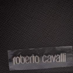 Pre Owned Roberto Cavalli Black Leather Card Holder