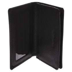Pre Owned Roberto Cavalli Black Leather Card Holder