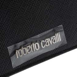Pre Owned Roberto Cavalli Black Leather Card Holder
