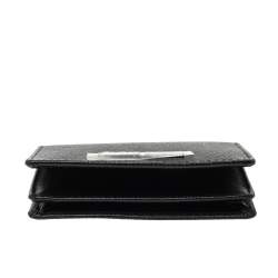 Pre Owned Roberto Cavalli Black Leather Card Holder