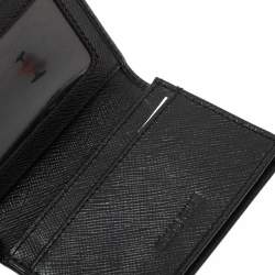 Pre Owned Roberto Cavalli Black Leather Card Holder