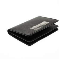 Pre Owned Roberto Cavalli Black Leather Card Holder