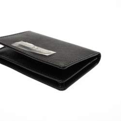 Pre Owned Roberto Cavalli Black Leather Card Holder