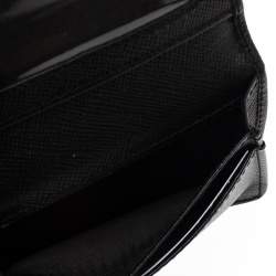 Pre Owned Roberto Cavalli Black Leather Card Holder