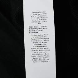 Pre Owned Roberto Cavalli Black Logo Print Cotton Knit Sweater L