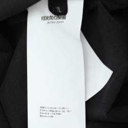 Pre Owned Robert Cavalli Black Jersey Logo T-Shirt XL
