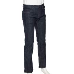 Pre Owned Roberto Cavalli  Blue Denim Straight Fit Jeans M