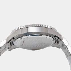 Pre Owned Roberto Cavalli Blue Stainless Steel 5G013 Men's Wristwatch 44 mm