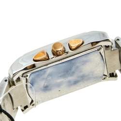 Pre Owned Roberto Cavalli White Stainless Steel Tomahawk R7253900015 Men's Wristwatch 31 mm