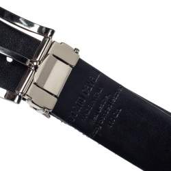 Robert Cavalli Black Croc Embossed Buckle Belt 110CM
