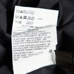 Pre Owned Roberto Cavalli Black Cotton Logo Crest Embroidered Button Front Shirt S