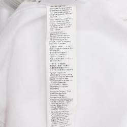 Pre Owned Roberto Cavalli White Logo Detail Cotton T-Shirt XXXL