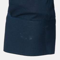 Pre Owned Roberto Cavalli Navy Blue Cotton Button Front Shirt XL