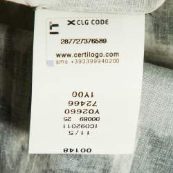 Just Cavalli Green Texture Print Cotton Button Front Shirt XL