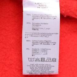 Roberto Cavalli Orange Cotton Knit Blend Tiger Print Sweatshirt L