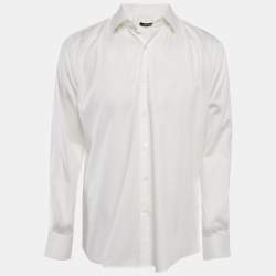 Just Cavalli White Cotton Button Front Shirt XL
