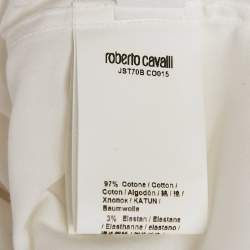 Just Cavalli White Cotton Button Front Shirt XL