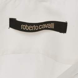 Just Cavalli White Cotton Button Front Shirt XL