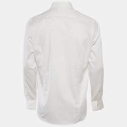 Just Cavalli White Cotton Button Front Shirt XL