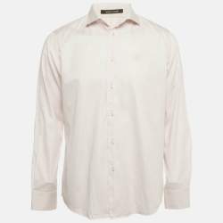 Pre Owned Roberto Cavalli Pink Cotton Long Sleeve Shirt XL