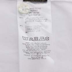 مملوكة مسبقًا Roberto Cavalli White Cotton Button Front Shirt M