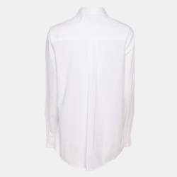 مملوكة مسبقًا Roberto Cavalli White Cotton Button Front Shirt M