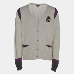 Pre Owned ```json
[{"name": "Roberto Cavalli Tri Color Rib Knit Cardigan M", "name_ar": "كارديجان محبوك مضلع بثلاثة ألوان روبيرتو كافالي مقاس متوسط"}]
```