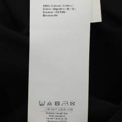 Pre Owned Roberto Cavalli Black Jersey Logo Print T-Shirt L