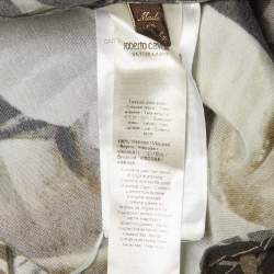 Pre Owned Roberto Cavalli Multicolor Animal Print Crepe Button Up Shirt L