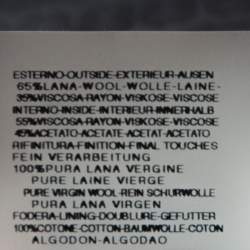 مملوكة مسبقًا جاكيت بليزر روبرتو كافالي طية صدر السترة متباينة في اللون خليط صوف  فينيش ميتاليك M