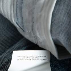 Pre Owned Roberto Cavalli Indigo Light Wash Denim Cargo Jeans S